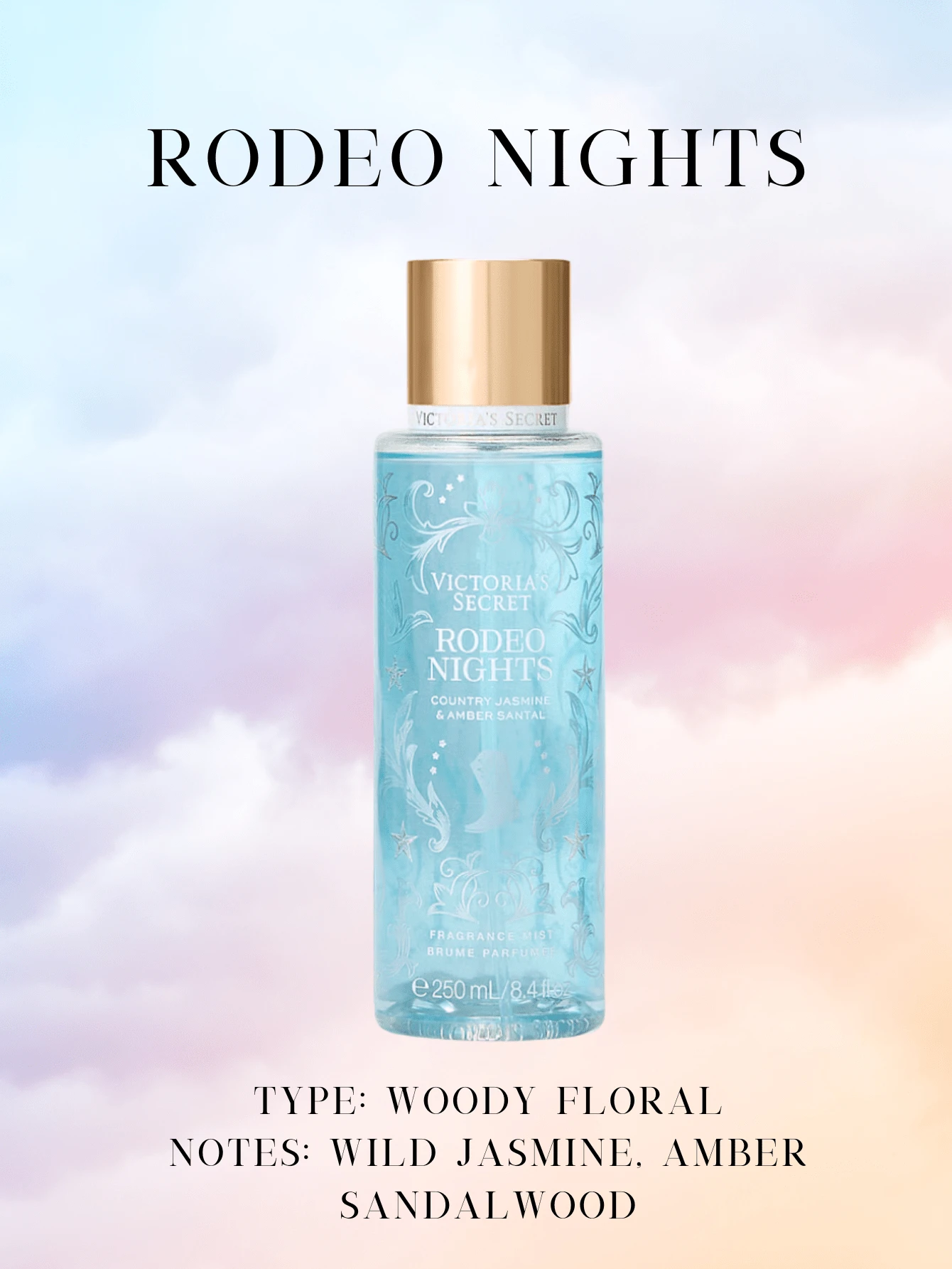 Victoria's Secret VS Body Mist Fine Fragrances Pink Perfume Bombshell Sexy - Rodeo Nights - View 1