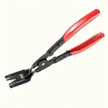 1 clește auto pentru cleme și îndepărtarea elementelor de fixare, instrument de demontare a nitului decorativ auto, potrivit pentru panoul ușii mașinii, interiorul, tabloul de bord, repararea elementelor de fixare din plastic