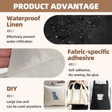 Self-Adhesive Fabric Repair Patch Kit – Durable Waterproof Repair Tape For Sofa, Couch, Furniture, Car Seats, Clothing, Tents, Upholstery, Bags, Curtains, And More – Ideal For Linen, Canvas, Microfiber, Nylon, Leather, And Vinyl