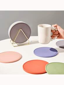 Silicone Pot Mat, Heat Insulation Mat, Bowl Mat, Plate Mat, Dining Mat, Cup Mat, Silicone High Temperature Resistant Dining Table, Heat-Resistant, Household Round, Simple