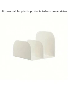 1 PC Desktop Book Stand Office Plastic Japanese Storage Organizer, Book Holder, 3-Slot Transparent Acrylic Document Organizer, Magazine And File Storage Rack , Back To School Gifts - Multicolor - View 13