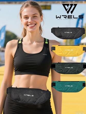 1 PIEZA Riñonera deportiva ajustable unisex - Porta teléfono y botella de agua, para senderismo al aire libre, acondicionamiento físico y fanny paquete con estilo, lista para volver al colegio