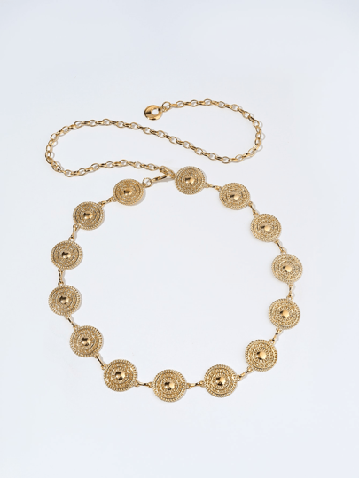 1 Stück Metall Taillenkette für Frauen, geeignet für lässige Alltagsoutfits im Herbst, Halloween