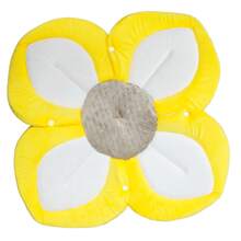 INS Nordic Home 1 pièce Tapis de bain en forme de fleur à 4 pétales avec feuille à bouton-pression, convient aux nouveau-nés de 0 à 6 mois et plus, tapis de bain pour bébé lavable en machine