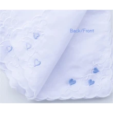 Local Delivery- Ladies Embroidery Cotton White Handkerchiefs Lace Wedding Hankies - Zw-3pcs - View 6
