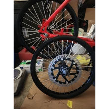Local Delivery- 20 Inch Rear Bicycle Wheel Double Wall Aluminum 20" Bike Rim With Disc Brake Heavy Duty Spoke Wheel 10G 36 Spokes For MTB/Road/Cruiser Bikes(Rim Size 16.5")