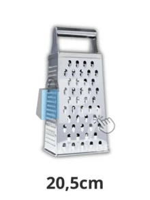 Multipurpose Grater 4 Sides Stainless Steel With Reinforced Handle Vegetables Cheeses Vegetables Practical Kitchen - 不銹鋼 - 查看 6