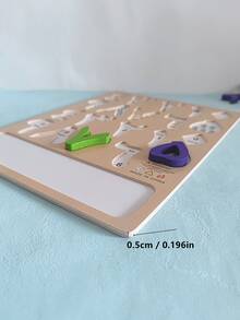 1pc Wooden Dual-Purpose Arabic Numeral Combination Drawing Board, Can Be Assembled & Drawn On - Multicolor - View 9