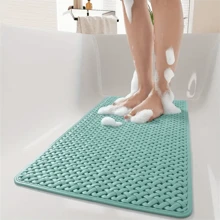 PVC rutschfeste Badezimmermatte, wasserdichte Duschvorlage, Heim-/Hotelbadezimmer/Toilettenfußmatte