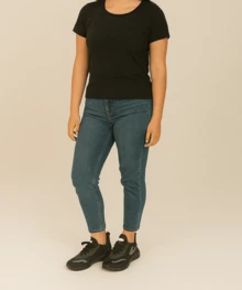 Tenis hombre mujer unisex  negro deportivo casual lona urbano gym suela antideslizante calidad premium simple, corte alto/bajo, clásico, casual, deportivo, Slip On 22mx- 27 mx - Negro - Ver 1