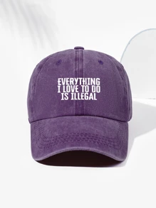 1 Stück Unisex EVERYTHING Buchstaben Muster Retro Baseballkappe, atmungsaktiv, geeignet für Outdoor Sport, Wandern, Alltagskleidung, verstellbar, modisch, vielseitig, Geschenk für Feiertag