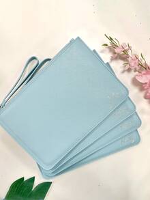 Personalized Clutch Bag With Name | Bridesmaid Gift | Bridal Gift | Bachelorette Party Gift | Personalized Gift For Her | Single Lady For Women Wallet Mini Wallet Purse Wallet School Supplies Wallet - Multicolor - View 5