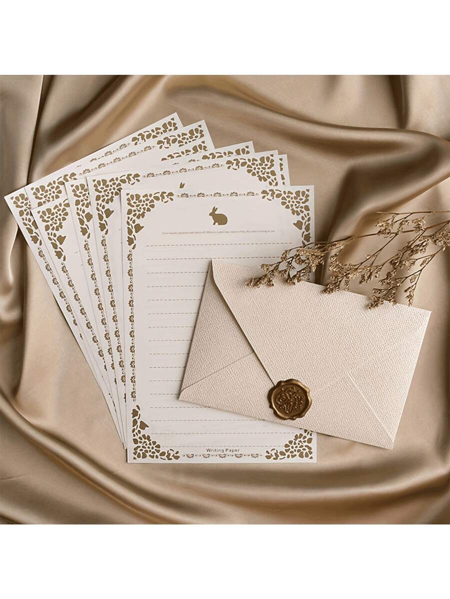 16 Pieces, Solid Color Thick Linen Envelopes, Retro Multi-Purpose Envelopes, Office Envelopes, Wedding Invitations, Valentine's Day Confessions, Card Envelopes, New Year Friend Gift Cards, Letter Paper, Christmas Party Invitations, Retro Style Kraft Special Paper Invitation Postcard Wax Envelope Invitation - Multicolor - View 1