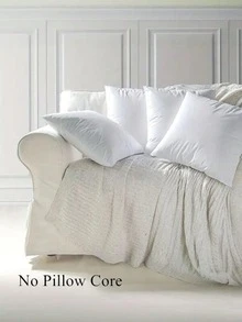 2/4/6pcs Soft Classic Style Lightweight Machine-Washable Luxurious Throw Pillow Covers Set,Solid Smooth Contemporary Hidden Zipper Closure High-Grade Pillowcases For Sofa Living Room Bedroom Decorative Cushions,Christmas Gifts,4 Sizes,(No Pillow Core)