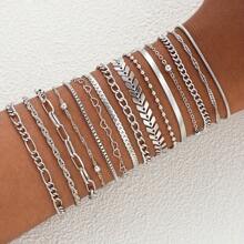 13/5 pulseiras empilháveis com design de coração e contas, joias modernas e minimalistas, adequadas para o dia a dia, festas, feriados, presentes para meninas, mulheres, amigas, família, namorada, Natal, o ano todo