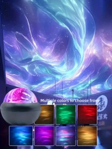 1 件极光投影仪，LED 星空投影仪，星空灯带 14 种模式银河星灯，适用于卧室/游戏室/家庭影院/天花板/生日/派对夜灯