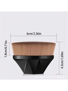 1Pc/4pcs New Portable Foundation Brush, Non-Eating Powder, Traceless Foundation Brush, Concealer, Internet Celebrity Magic Brush, Beauty Tool