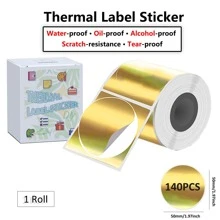 Thermotransfer-Etiketten, selbstklebende Direkt-Thermotrucker-Etiketten für Farbcodierung, Logos, Namen, Preisschilder, Versandadressen, Danksagung für kleine Unternehmen, QR-Code (5 cm), Schulmaterial, Schulanfang