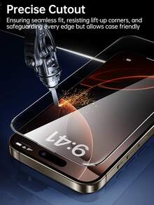 Yezodawee 3片装全覆盖高清2.5D 9H硬度钢化玻璃屏幕保护膜，高性价比，兼容 16E/16/16 Plus/16 Pro/16 Pro Max、15/15 Plus/15 Pro/15 Pro Max、14/14 Plus/14 Pro/14 Pro Max、13/13 Mini/13 Pro/13 Pro Max、12/12 Mini/12 Pro/12 Pro Max、11/11 Pro/11 Pro Max、X/XS/XS Max、8/8 Plus/7/7 Plus系列，防刮花、防震、触感顺滑、防指纹。 - 3pcs - 查看 7