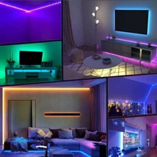 NBBUFF 3.28ft-100ft Led Strip Lights For Room Decor, Change Color In Sync With Music,With 44key Remote And App Control,With Timing Setting,USB Powered For Bedroom,Living Room,Ceiling,Game Rooms,Kitchen,Party Decor,Holiday Gifts