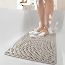 PVC rutschfeste Badezimmermatte, wasserdichte Duschvorlage, Heim-/Hotelbadezimmer/Toilettenfußmatte