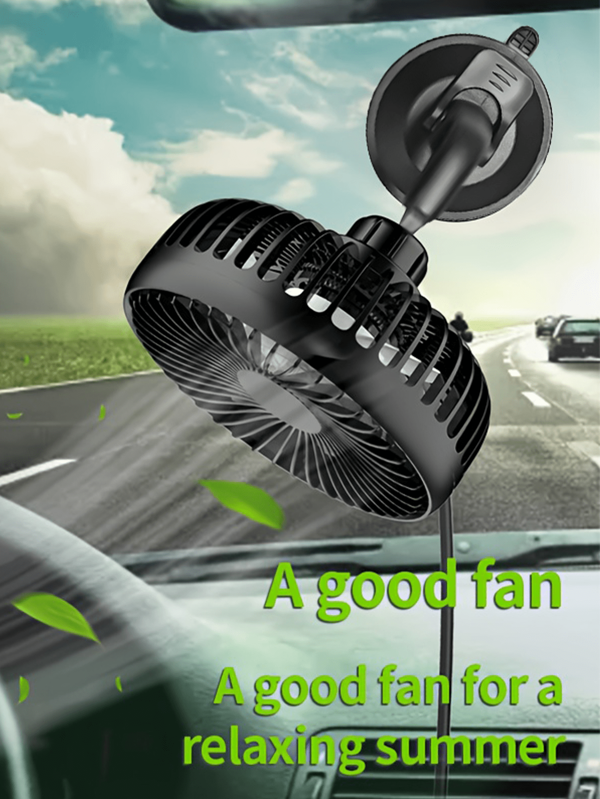 1pc Portable Car Fan, USB Cooling Fan, Desk Fan. 3-Speed High-Velocity, Lightweight, Easy To Carry. For Car Dash, Windows, Windshield, Suitable For Most Cars, Trucks, SUVs/RVs And Desktop In Office, Bedroom