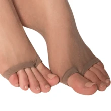 Women's Classic Free Toe Pantyhose Loba Lupo Thread 15 05765 - 米麵包 - 查看 5