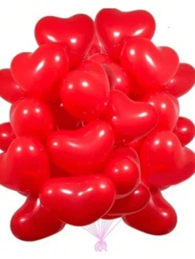 10/30/50 个 10 英寸白色心形乳胶气球，适用于生日派对、情人节、求婚、订婚、婚礼装饰、房间装饰、户外摄影道具