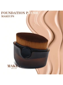 1Pc/4pcs New Portable Foundation Brush, Non-Eating Powder, Traceless Foundation Brush, Concealer, Internet Celebrity Magic Brush, Beauty Tool