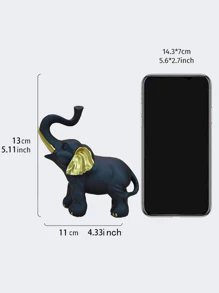 1pc Elephant Home Office Desktop Decorative OrnamentFor Living Room Foyer Best Gifts Birthday Graduation