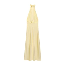 DEEKA New Fashion Minimalist Sexy Backless Satin Dress, Evening Gown