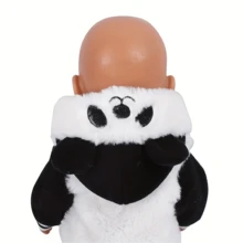 Cute Panda Doll Costumes, Doll Accessories, Suitable For 36-45Cm Dolls And 14-18-Inch Reborn Dolls, Baby Dolls, The Best Holiday Gift (Excluding Dolls)