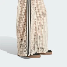 Adidas Originals Summer Glow Firebird Track Pants – Crochet Lightweight, Wide‑Leg, 3‑Stripe – Women's SS25 (KC0760) - 神奇白 - 查看 6