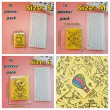 10 pezzi di pittura con sabbia di piccole dimensioni, 10 pezzi di media dimensione, 10 pezzi di grandi dimensioni - regali creativi per studenti, regali perfetti per studenti. Stili casuali, artigianato fai-da-te, regali creativi
