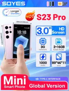 SOYES S23 Pro Mini 小型智能手机 2GB RAM 16GB ROM Android8.1 双卡待机 1000mAh 小电池容量 3G 网络紧凑型小型手机 - 紫色 - 查看 2