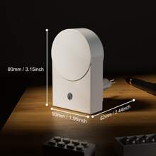 Veilleuse LED pour enfants avec capteur intelligent, capteur crépusculaire à aube, lune/étoile 0,5W, veilleuse douce blanc chaud à enficher pour couloir, chambre, chambre d'enfant, cuisine, escalier