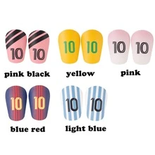 1双迷你足球护腿板和1双运动袜 - 专业足球防护装备，适用于体育赛事、户外活动和健身 - 彩色 - 查看 9