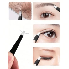 1/2 Stück Augenbrauen Pinzette für Gesichtsbehaarung, Augenbrauen, Kinnhaar und Körperbehaarung