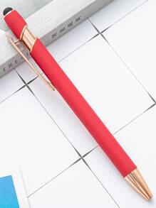 1/5/10/20 Stück individualisierter Text/Logo, personalisierter luxuriöser Soft-Touch rosé-goldener Premium-Gummistift, Aluminum-Schaft Rollerstift, perfektes Geschenk für Brautjungfern, Frauen, Studenten, Lehrer, Familie & Freunde