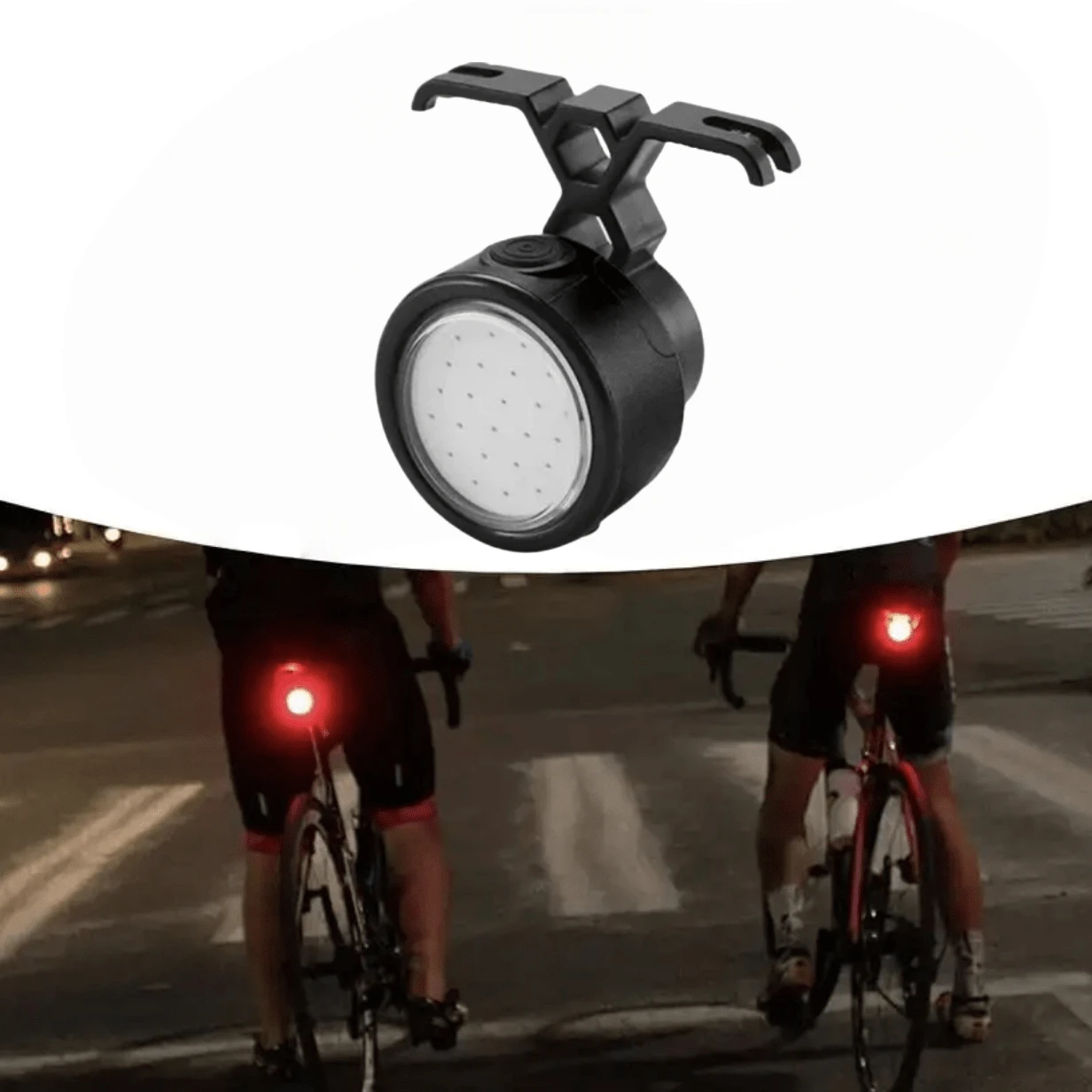 1 pieza Luz trasera de bicicleta recargable, LED impermeable y brillante, equipo esencial para ciclismo, luz de advertencia de alta luminosidad para bicicleta de carretera, lámpara para bicicleta de montaña para uso en exteriores, luz de ciclismo ajustable para ir y venir y aventuras para que brilles en la oscuridad, ciclismo talla grande seguro