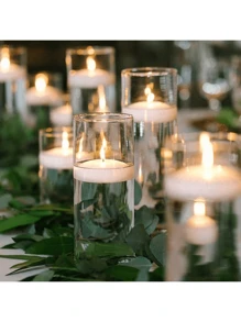 1pc Confession Birthday Candle, Romantic Wedding Candle, Festive Atmosphere Candle, Hotel Decor Floating Candle, Tea Candle, Essential Oil Candle