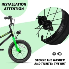 Local Delivery- 12 14 16 18 20 24 Inch Bike Front Wheels, Replacement Rubber Bike Tire And Inner Tube Wear-Resistant Cruiser Bicycle Wheels, Black & White & Beige