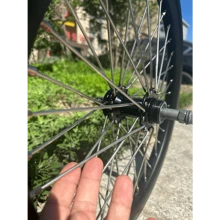 Local Delivery- 20 Inch Rear Bicycle Wheel Double Wall Aluminum 20" Bike Rim With Disc Brake Heavy Duty Spoke Wheel 10G 36 Spokes For MTB/Road/Cruiser Bikes(Rim Size 16.5")