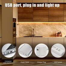 1pc, USB Plug-In Touch Dimmable LED Strip Light, Flexible & Cuttable, 10M/5M/3M/2M/1M Available, Suitable For Bedroom, Indoor, Home, Kitchen, Bar, Holiday Decoration - 2835-touch Type - View 3