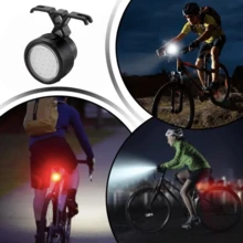 1 pieza Luz trasera de bicicleta recargable, LED impermeable y brillante, equipo esencial para ciclismo, luz de advertencia de alta luminosidad para bicicleta de carretera, lámpara para bicicleta de montaña para uso en exteriores, luz de ciclismo ajustable para ir y venir y aventuras para que brilles en la oscuridad, ciclismo talla grande seguro