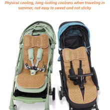 New Breathable Cooling Mat For Baby Strollers Universal Rattan Mat For Summer Baby Strollers Cushion For Strollers Breathable Cooling For Strollers - Multicolor - View 1