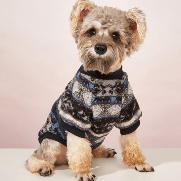 1 pezzo Vestiti per animali domestici, abiti caldi e spessi per gatti in autunno e inverno, maglioncino carino e alla moda in pelliccia sintetica per cani