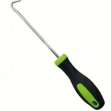 10/1pc Heavy Duty Metal U-Shaped Seal Puller For Garden, Lawn Cracks And Paving Joints - Green And Black Handle Lawn Loosening Tool, Window Screen Retainer Replacement Hook, Gasket Removal Pliers, Perfect For Weeding And Soil Clearing, Paving Joint Cleaner | U-Shape Design | Metal Structure