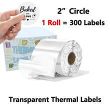 Thermotransfer-Etiketten, selbstklebende Direkt-Thermotrucker-Etiketten für Farbcodierung, Logos, Namen, Preisschilder, Versandadressen, Danksagung für kleine Unternehmen, QR-Code (5 cm), Schulmaterial, Schulanfang