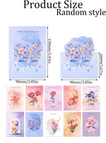 50-Piece/30-Piece Floral Birthday Cards, New Year Gifts, Bouquet Cards, Valentine's Day Gifts Winter Holiday Cards, Anniversary Cards, Birthday Party Gifts Women, Wife & Friends Holiday Cards, Festive Floral Card Decorations
